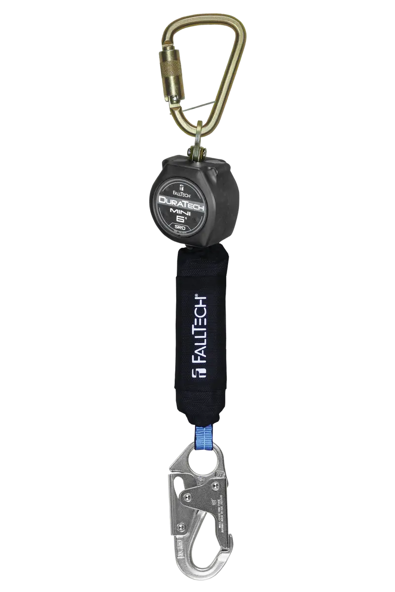 Falltech Duratech® 6-Foot Mini Class 1 Srl-P – Steel Snap Hook & Dorsal Carabiner Kit 1