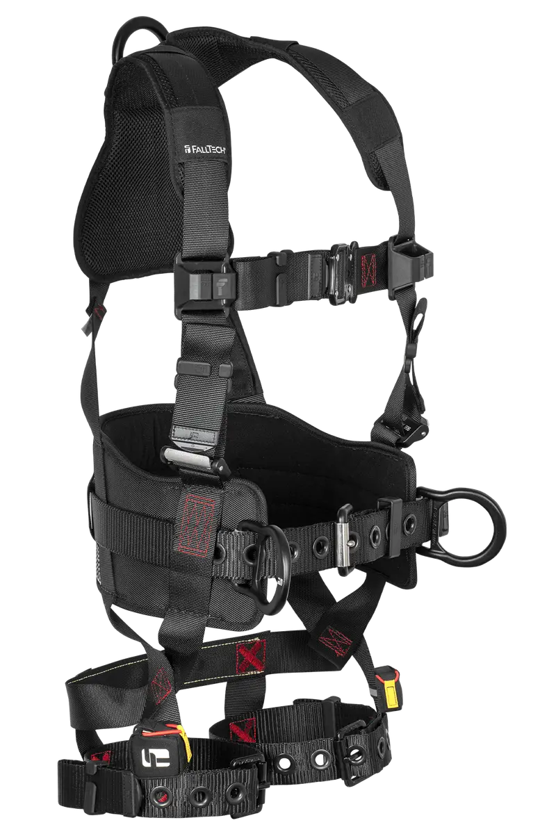 Falltech Ft-Iron™ 3D Construction Full Body Harness With Belt And Tongue-Buckle Leg Adjustment 1