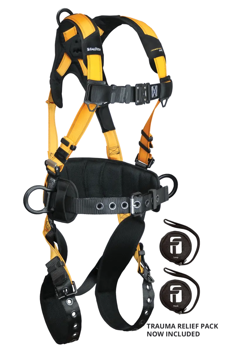 Falltech Journeyman Flex® Aluminum 3D Belted Full Body Harness – Tongue-Buckle Leg Adjustments 1