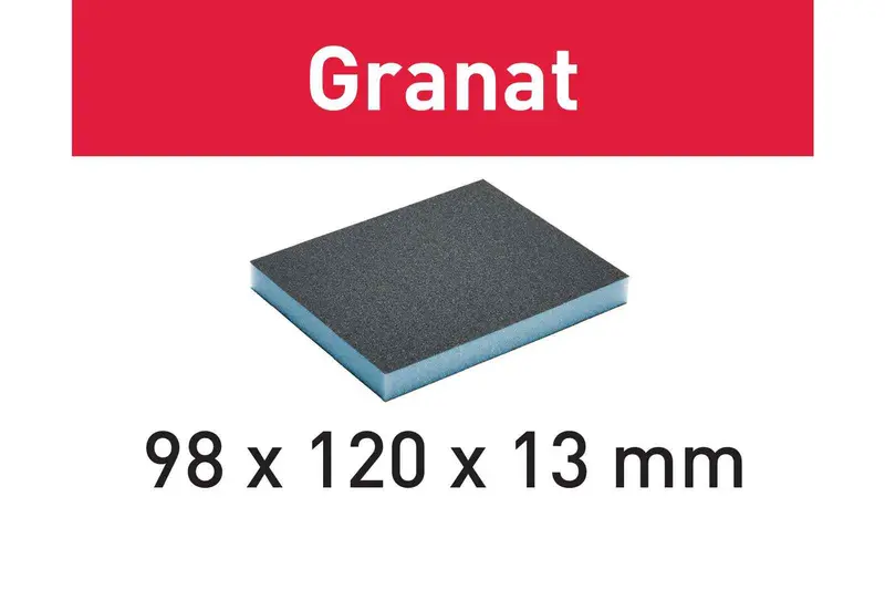 Festool Granat Abrasive Sponge (98 × 120 × 13 Mm) – 6-Pack 1