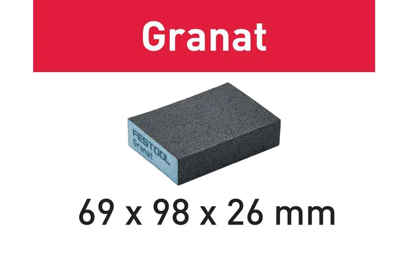Festool Granat Foam Abrasive Pad (69 × 98 × 26 Mm) – 6-Pack 1