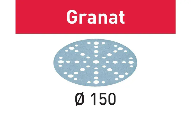 Festool Granat Stf Abrasive Sheets – 150Mm Diameter, Grit 48 (10/50/100-Pack Options) 1