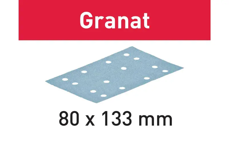 Festool Granat Stf Abrasive Sheets – 80 Mm × 133 Mm Format (10/50/100 Per Pack) 1