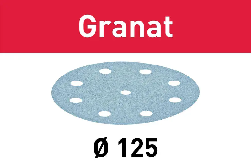 Festool Granat Stf D125/8 Sanding Sheets – Pack Options (10/50/100) 1