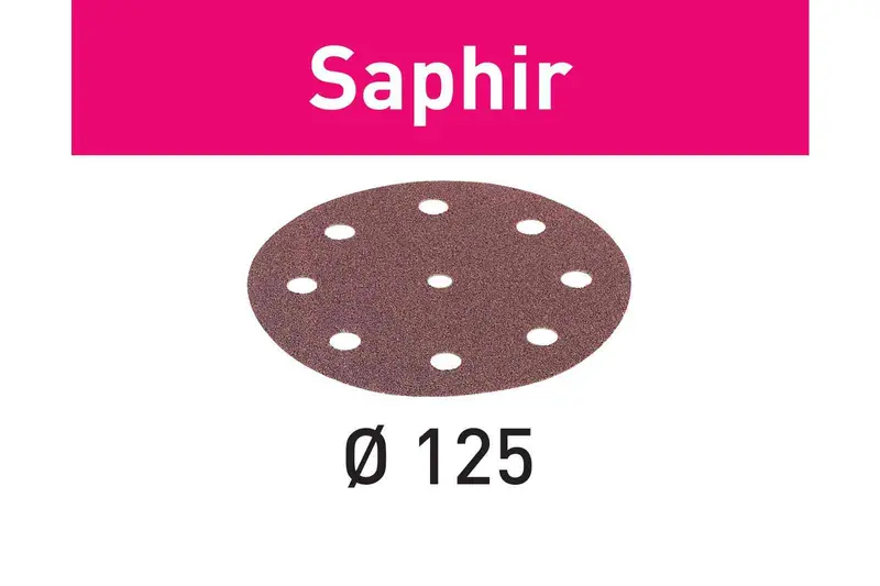 Festool Saphir Abrasive Sheets – 125 Mm Diameter, Grade 8, 25-Pack 1