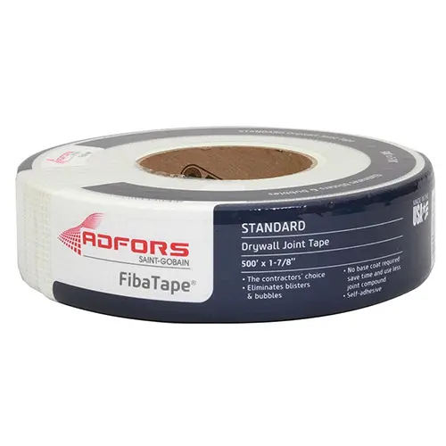 Fibatape Self-Adhesive Mesh Drywall Tape – 1-7/8" × 500 Ft Roll 1