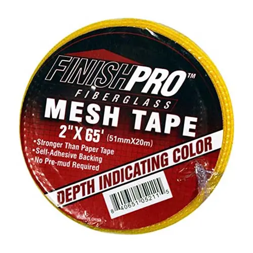 Finish Pro Premium Fiberglass Drywall Mesh Tape – 2 In × 65 Ft 1
