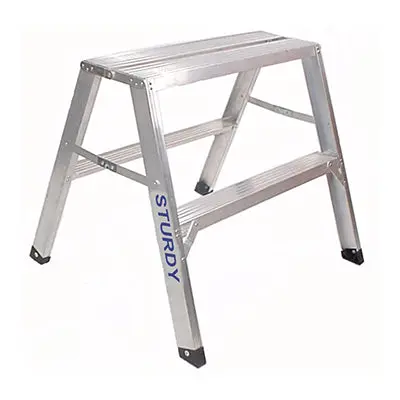 Flat-Top Aluminum Sawhorses – Heavy-Duty Support Stands 1