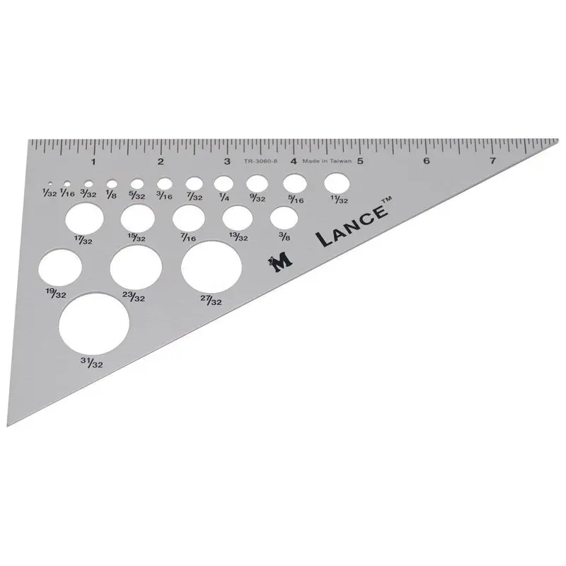 Gdi 8-Inch Adjustable Triangle Ruler – 30°/60°/90° Precision Angles 1