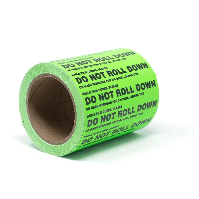 Gdi Do Not Roll Down Window Stickers – Temporary Reminder Labels For Freshly Tinted Windows 1