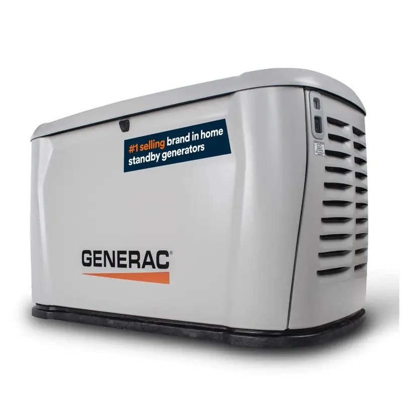 Generac 10Kw Dual-Fuel Air-Cooled Home Standby Generator – 50-State Compliant (Model 7257) 1