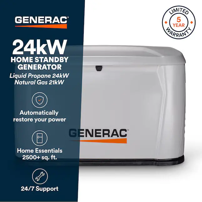 Generac Next Generation 24Kw Dual-Fuel (Lp/Ng) Home Standby Generator 1