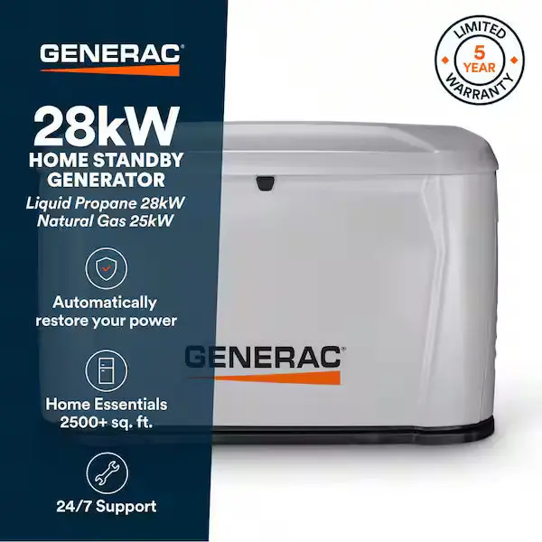 Generac Next Generation 28Kw Air-Cooled Whole-House Standby Generator 1