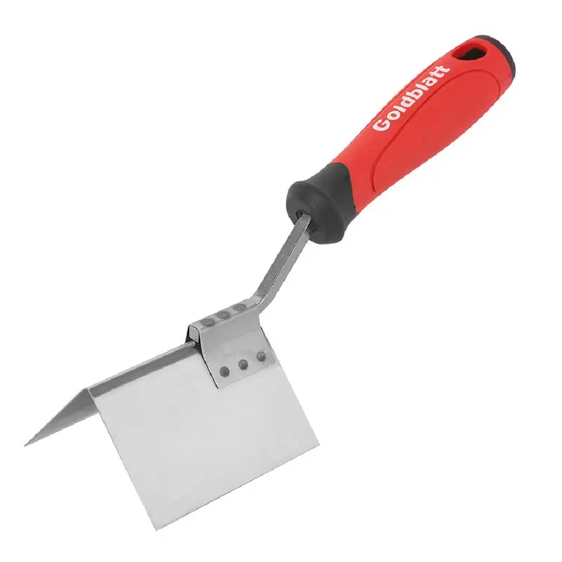 Goldblatt Outside Corner Trowel – Precision Stainless Steel Blade 1