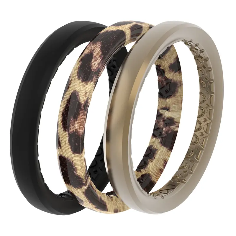 Groove Life Leopard Print Stackable Ring Set 1