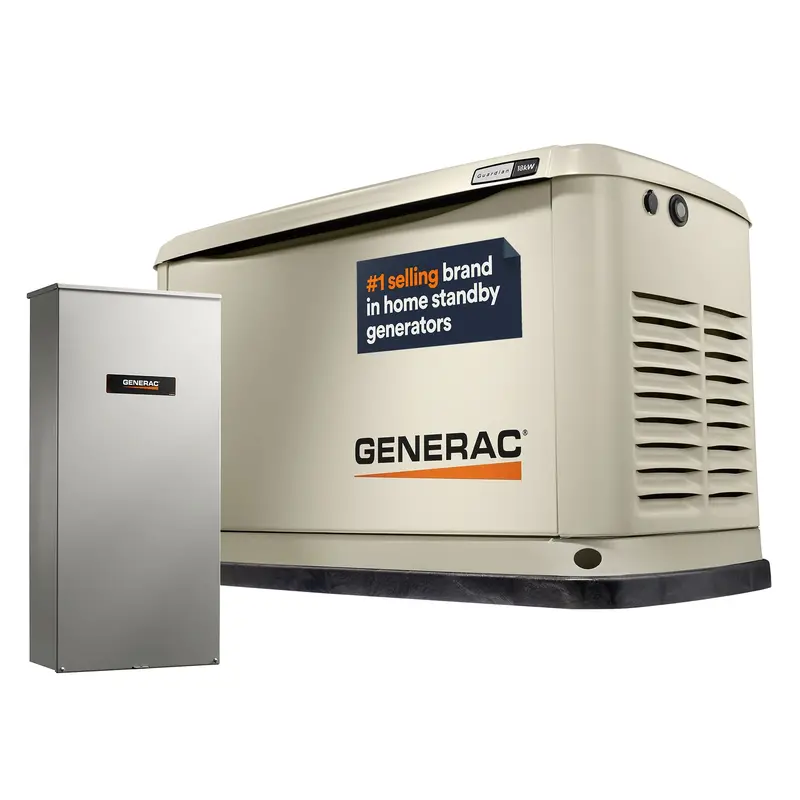 Guardian 18,000-Watt Lp / 17,000-Watt Ng Whole-House Generator With Wi-Fi & 200-Amp Transfer Switch (7228) 1
