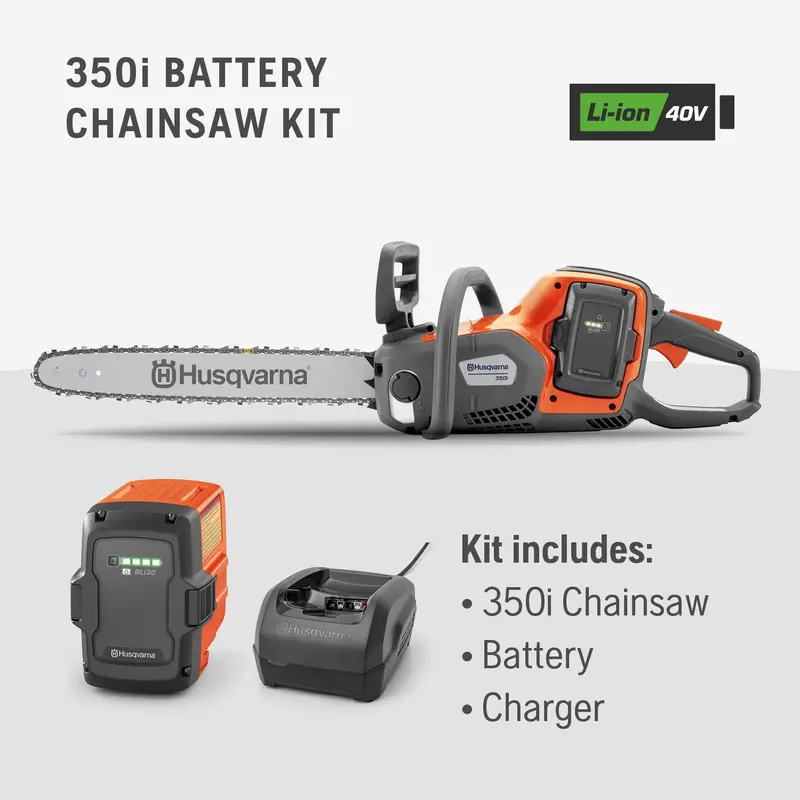 Husqvarna 350I Battery-Powered Chainsaw Kit – Power Axe System 1