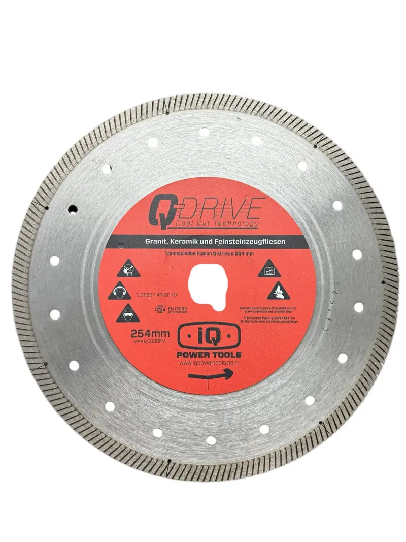 Iq 10-Inch Finishing Touch Tile Blade — For Iq252 And Iqts244 Dry-Cut Dustless Saws 1