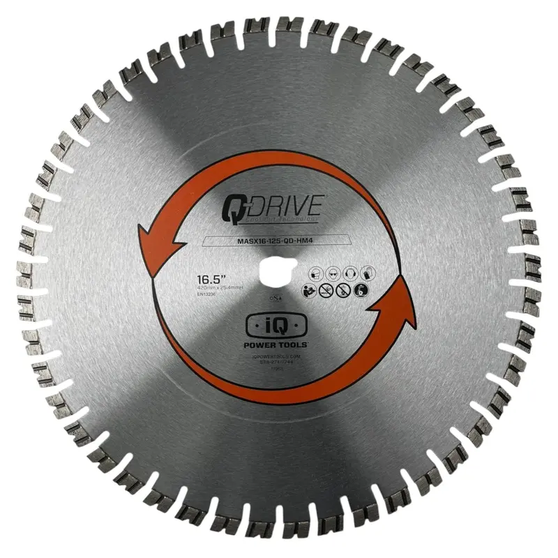 Iq 16.5-Inch Q-Drive Segmented Silver Blade — Optimized For Extreme Hard Materials (Iqms362) 1