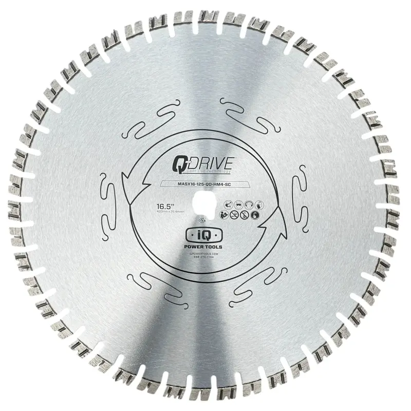 Iq 16.5" Q-Drive Silver Extreme Hard-Material Blade – Silent Core For Iqms362 1