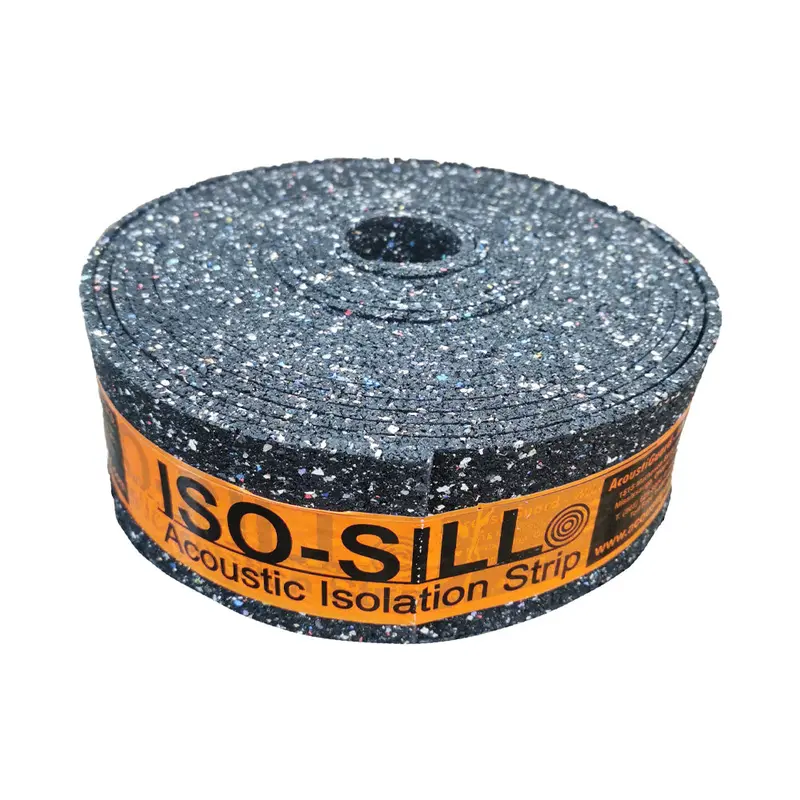 Iso-Sill 3-1/4" X 30' Rubber Isolation Pad For Wall And Floor Decoupling 1
