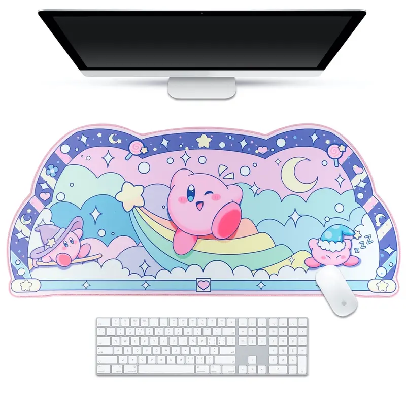 Kirby Character Mousepad | Oversized Blue Anime Desk Mat 1