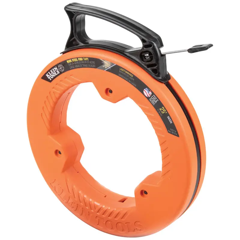 Klein Tools 1/4-Inch × 25-Foot Steel Fish Tape 1