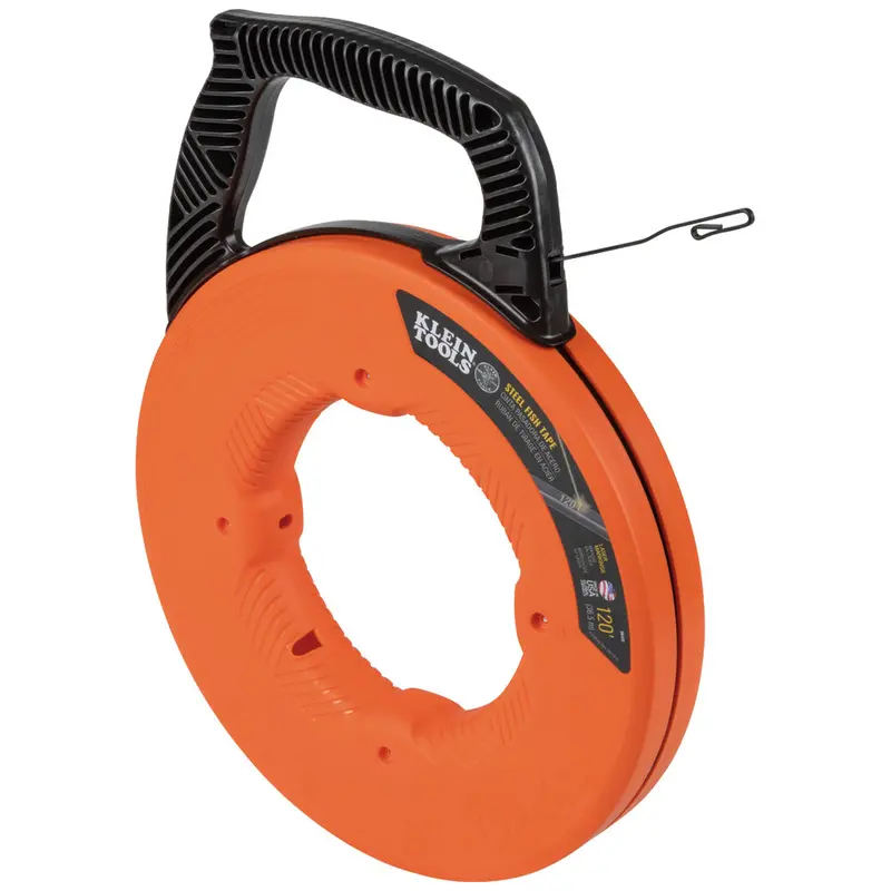 Klein Tools 1/8-Inch × 120-Foot Steel Fish Tape 1