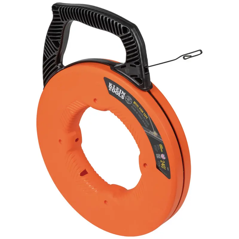 Klein Tools 1/8-Inch × 240-Foot Steel Fish Tape 1