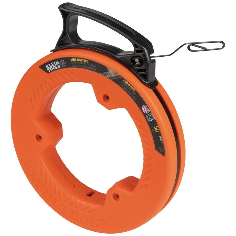 Klein Tools 1/8-Inch × 50-Foot Steel Fish Tape 1