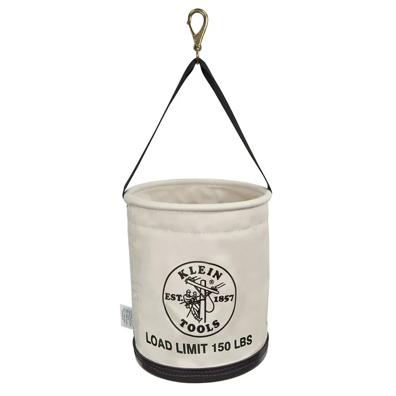 Klein Tools 12-Inch All-Purpose Canvas Bucket With Drainage Holes 1