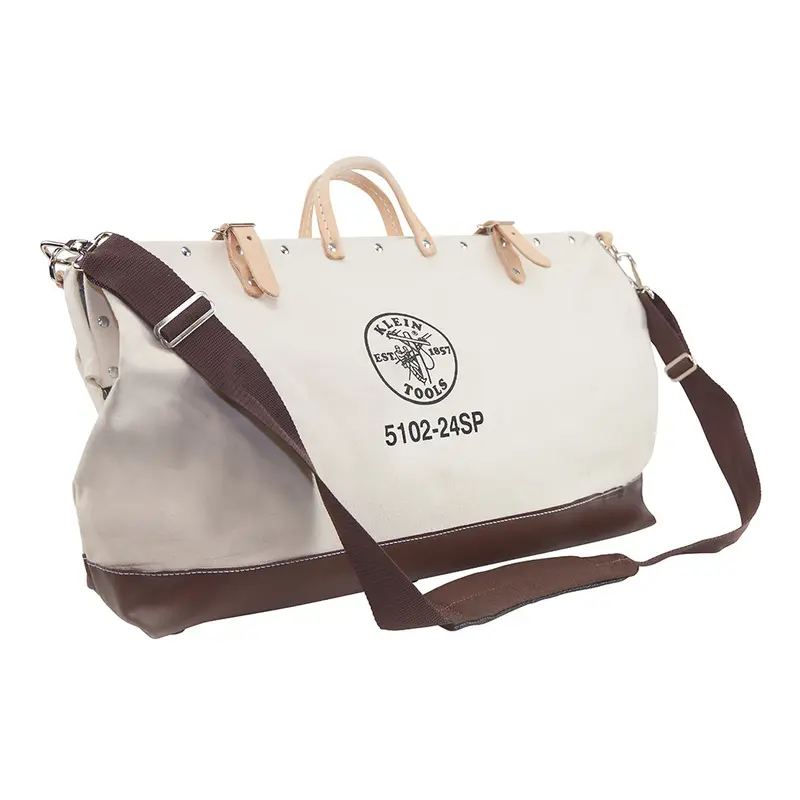 Klein Tools 24-Inch Deluxe Canvas Tool Bag – Spacious 17-Pocket Configuration 1