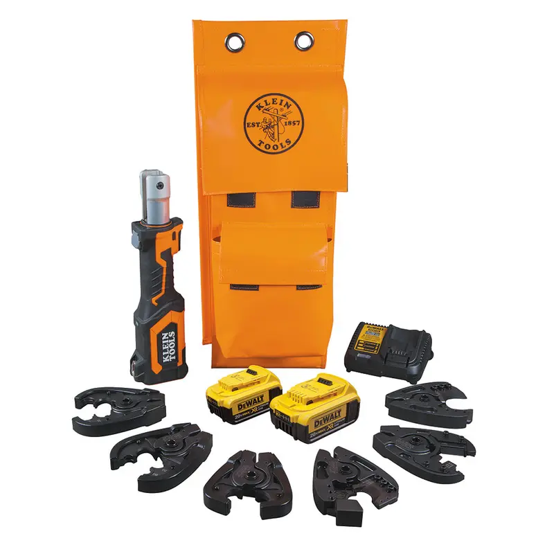 Klein Tools 4 Ah Cordless Cable Cutter/Crimper Kit 1