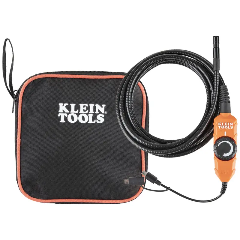 Klein Tools Android-Compatible Borescope – Flexible Inspection Camera For Smartphones 1