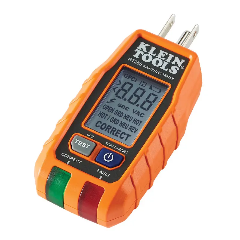 Klein Tools Gfci Receptacle Tester With Lcd Display 1