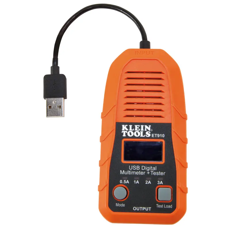 Klein Tools Usb-A Digital Meter And Tester – Compact Usb Power Monitoring Tool (Type-A Only) 1