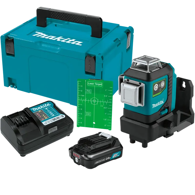 Makita 12V Max Cxt Green 360° 3-Plane Laser Level Kit 1