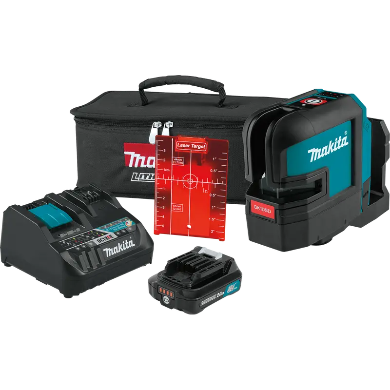 Makita 12V Max Cxt Red Cross-Line Laser Level Kit 1