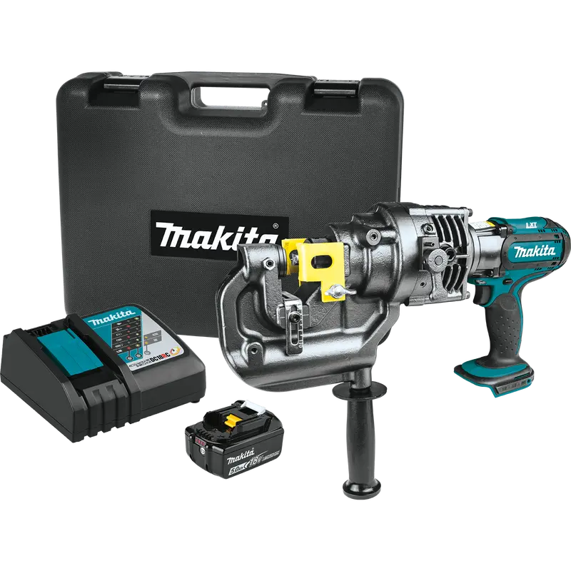 Makita 18V Lxt 5/16-Inch Metal Hole Puncher Kit – Includes Battery & Charger 1