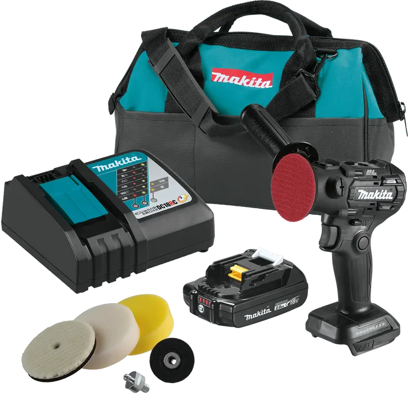Makita 18V Sub-Compact 3" Polisher / 2" Sander Combo Kit 1