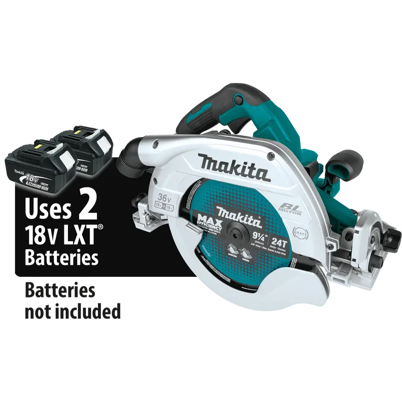 Makita 36V (Dual 18V) Lxt 9-1/4" Guide Rail-Compatible Circular Saw – Bare Tool 1