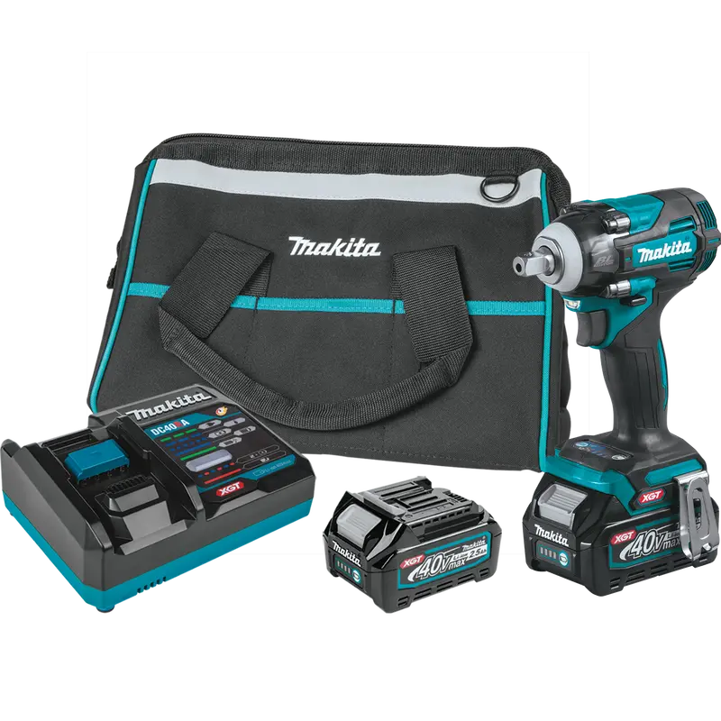 Makita 40V Xgt 1/2-Inch Square Drive Impact Wrench – 4-Speed, Detent Anvil – Complete Kit 1