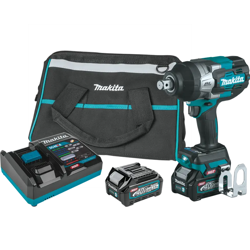 Makita 40V Xgt 3/4-Inch Square Drive Impact Wrench – 4-Speed, High-Torque, Friction Ring Anvil – Full Kit 1