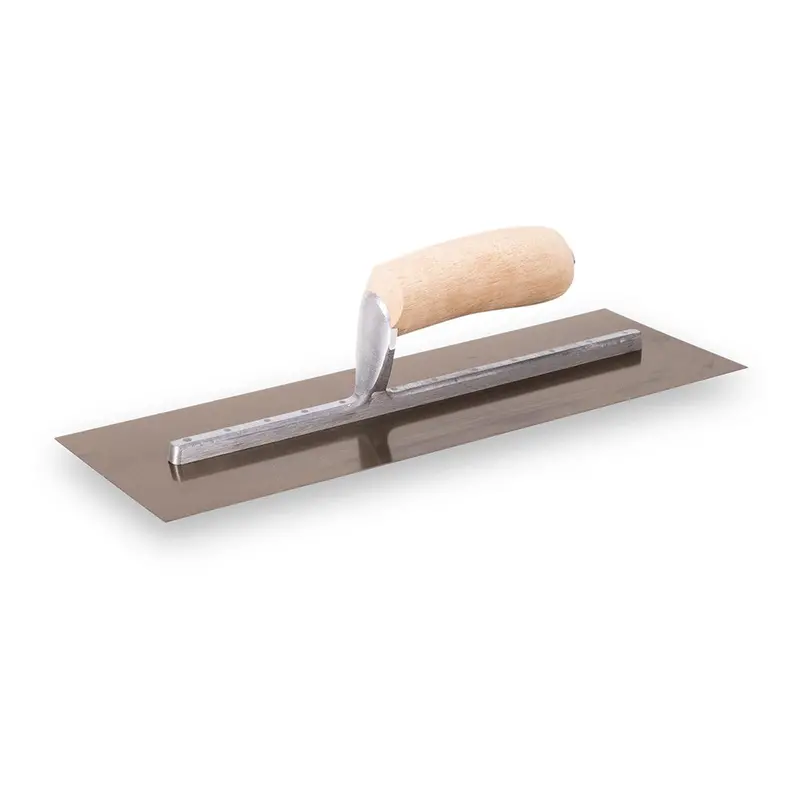 Marshalltown Curry-Style Finishing Trowels With Ergonomic Wooden Handles 1