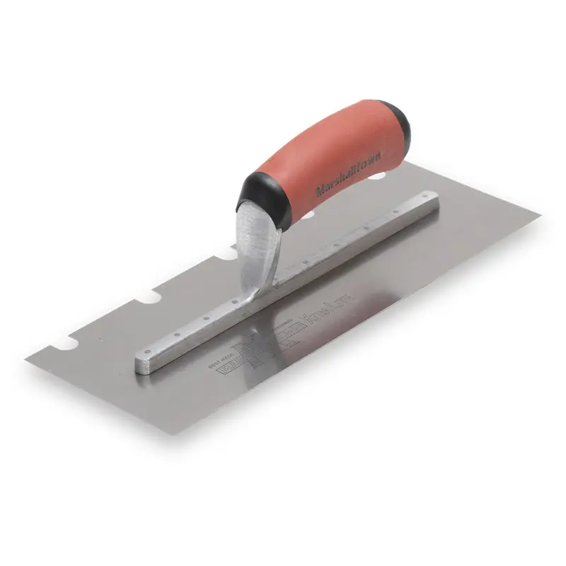 Marshalltown U-Notched Carbon Steel Trowel – ½" × ½" × 2" 1