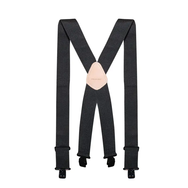 Mechtools Oil-Tanned Leather Non-Elastic Tradesperson Suspender Set 1