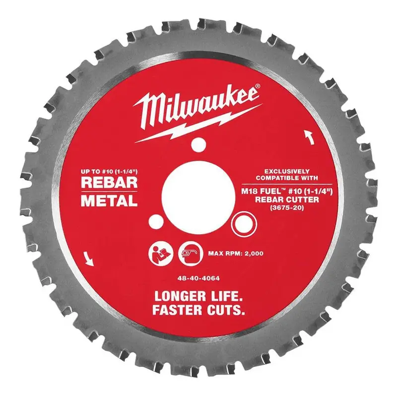 Milwaukee #10 (1-1/4") Rebar Cutting Blade – Optimized For M18 Fuel Cutters (48-40-4064) 1
