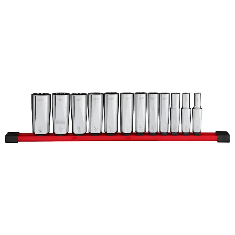 Milwaukee 12-Point Deep-Well Sae Socket Set (48-22-9421) 1