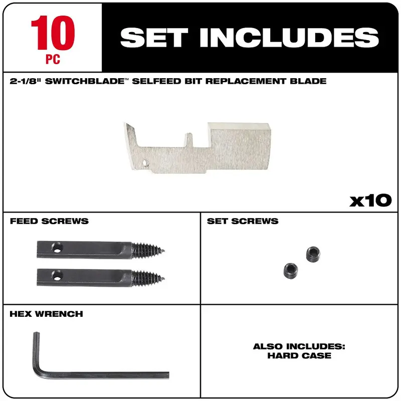 Milwaukee 2-1/8-Inch Switchblade Replacement Blades – 10-Pack – Model 48-25-5340 1