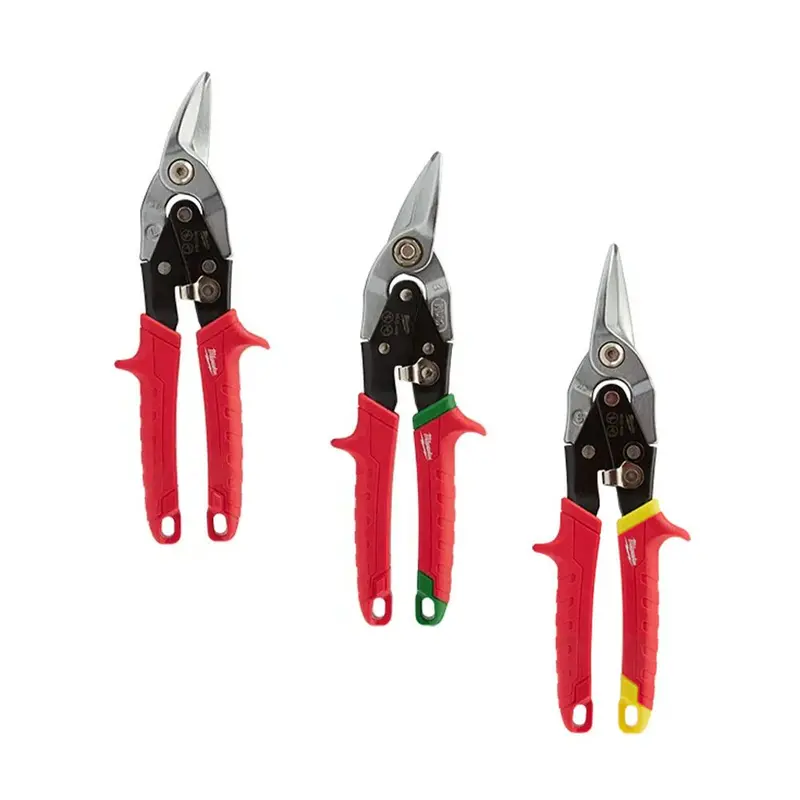 Milwaukee 3-Piece Aviation Snips Variety Set 1